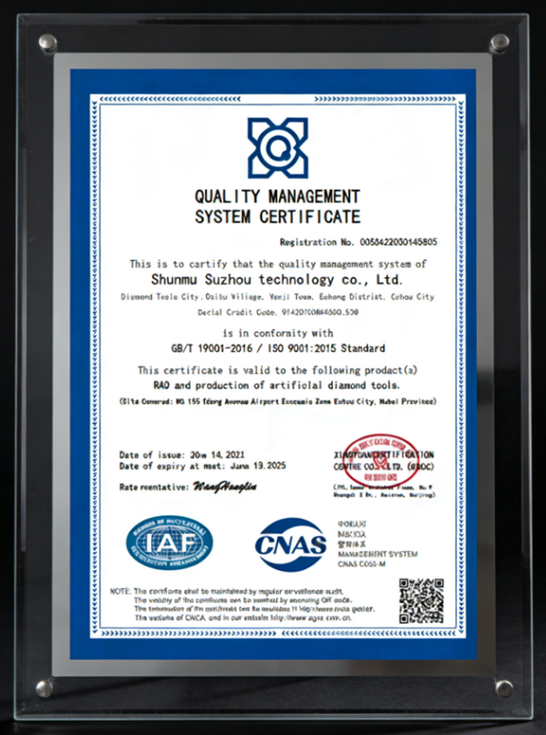 ISO 9000 Certificate