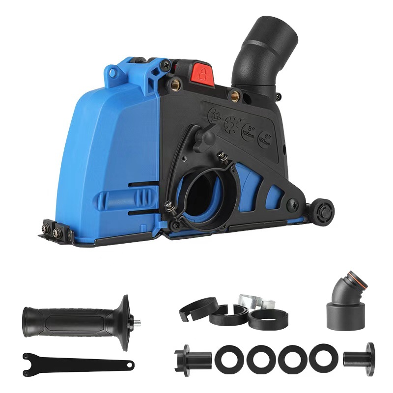 Angle grinder dust cover, dust collection cover, dust removal cover for clean operation, compatible with vacuum cleaner, dust-free corner, slotting machine dust collector