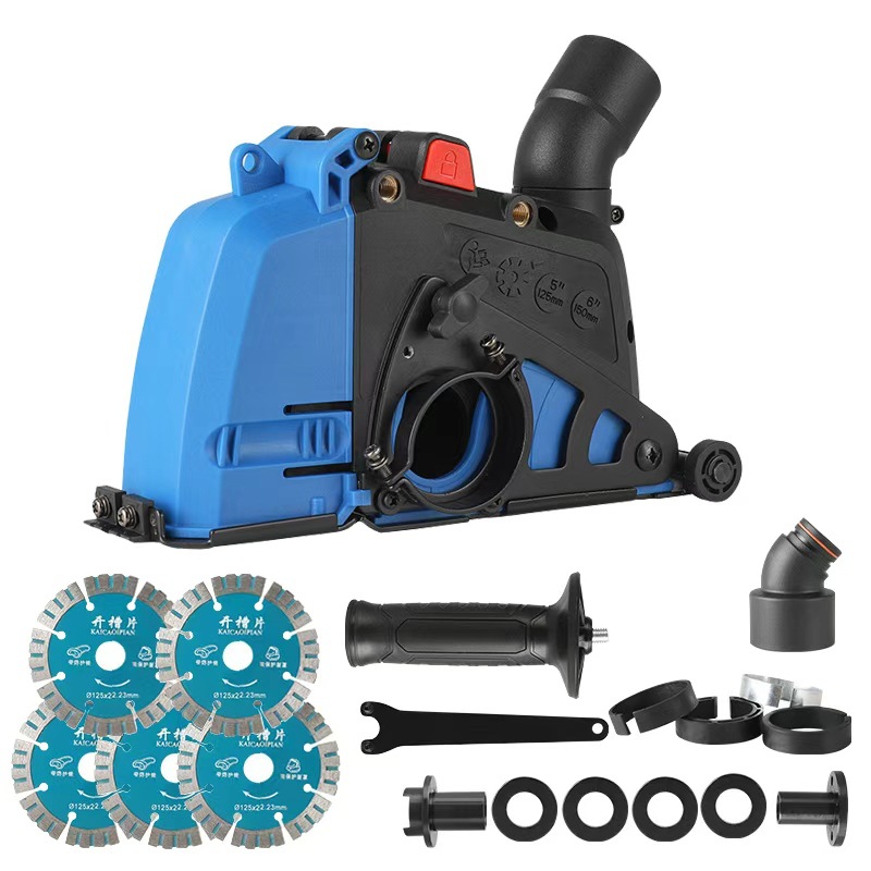 Angle grinder dust cover, dust collection cover, dust removal cover for clean operation, compatible with vacuum cleaner, dust-free corner, slotting machine dust collector