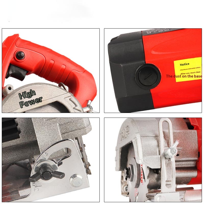 Stone cutting machine, tile portable high-power cutting machine, household metal and wood multi-function stone slotting electric saw