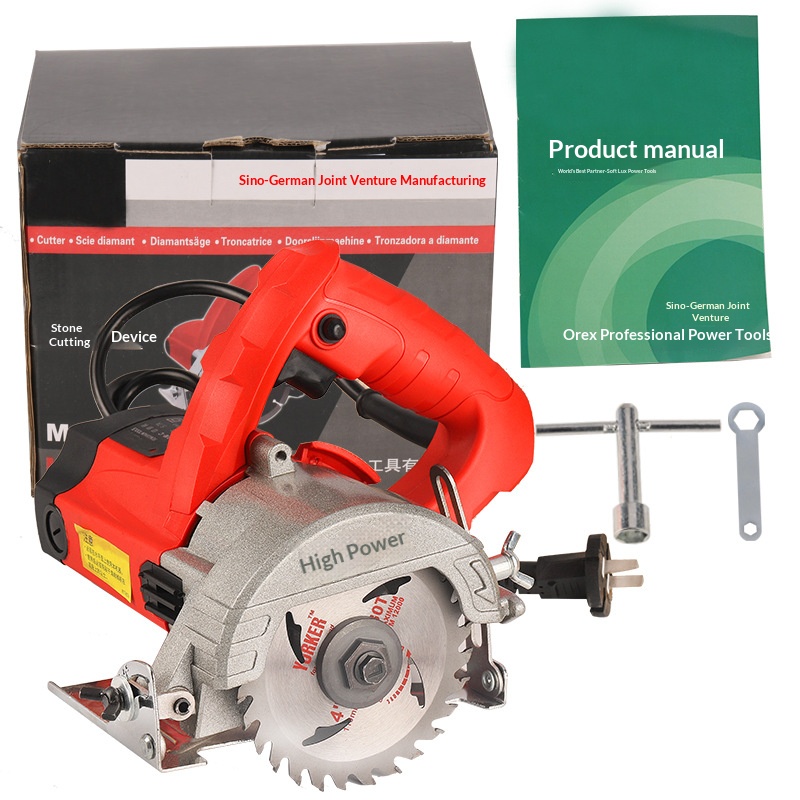 Stone cutting machine, tile portable high-power cutting machine, household metal and wood multi-function stone slotting electric saw