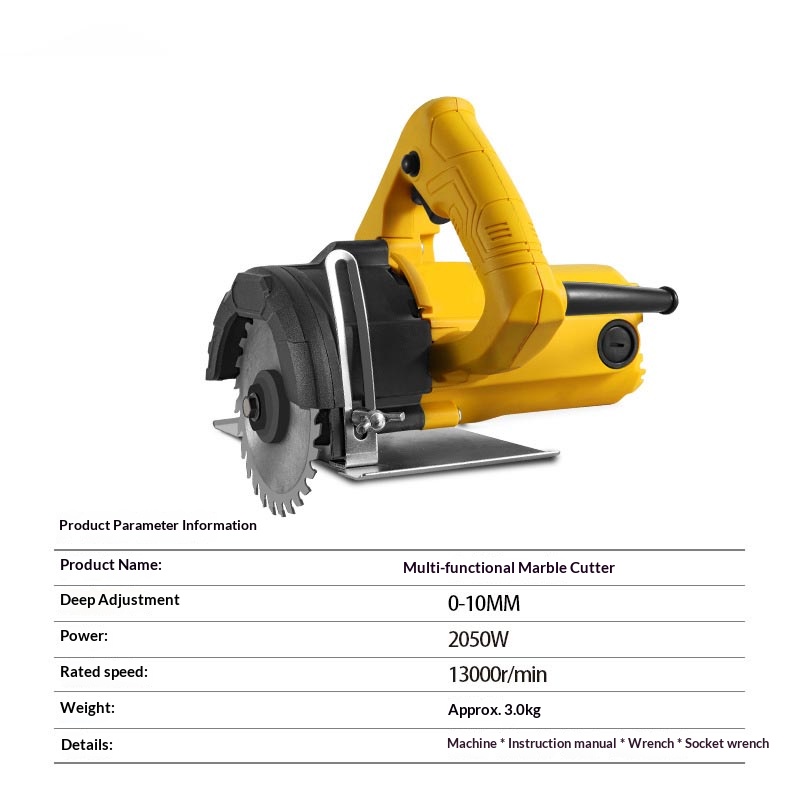 tile cutter, small portable woodworking high-power electric slotter marble machine, stone cutting machine