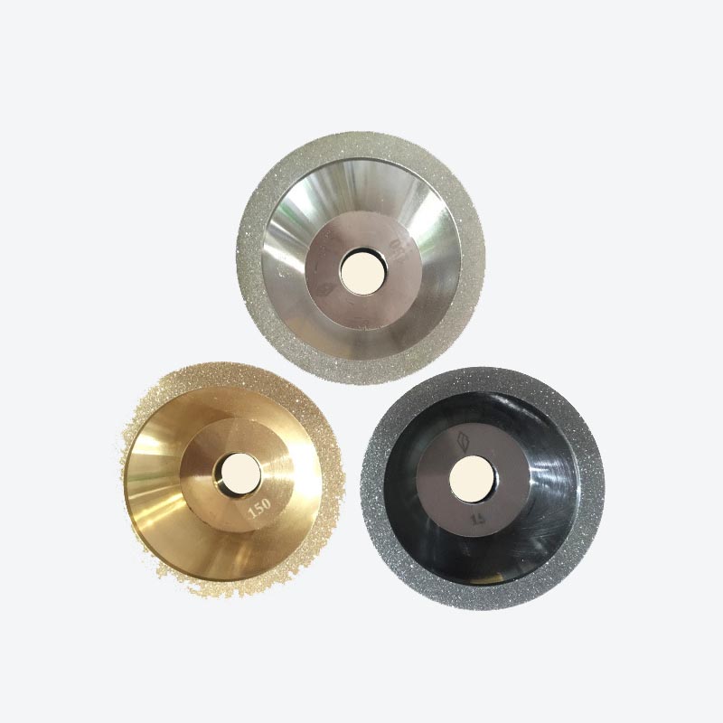 Electroplated diamond alloy bowl-shaped 