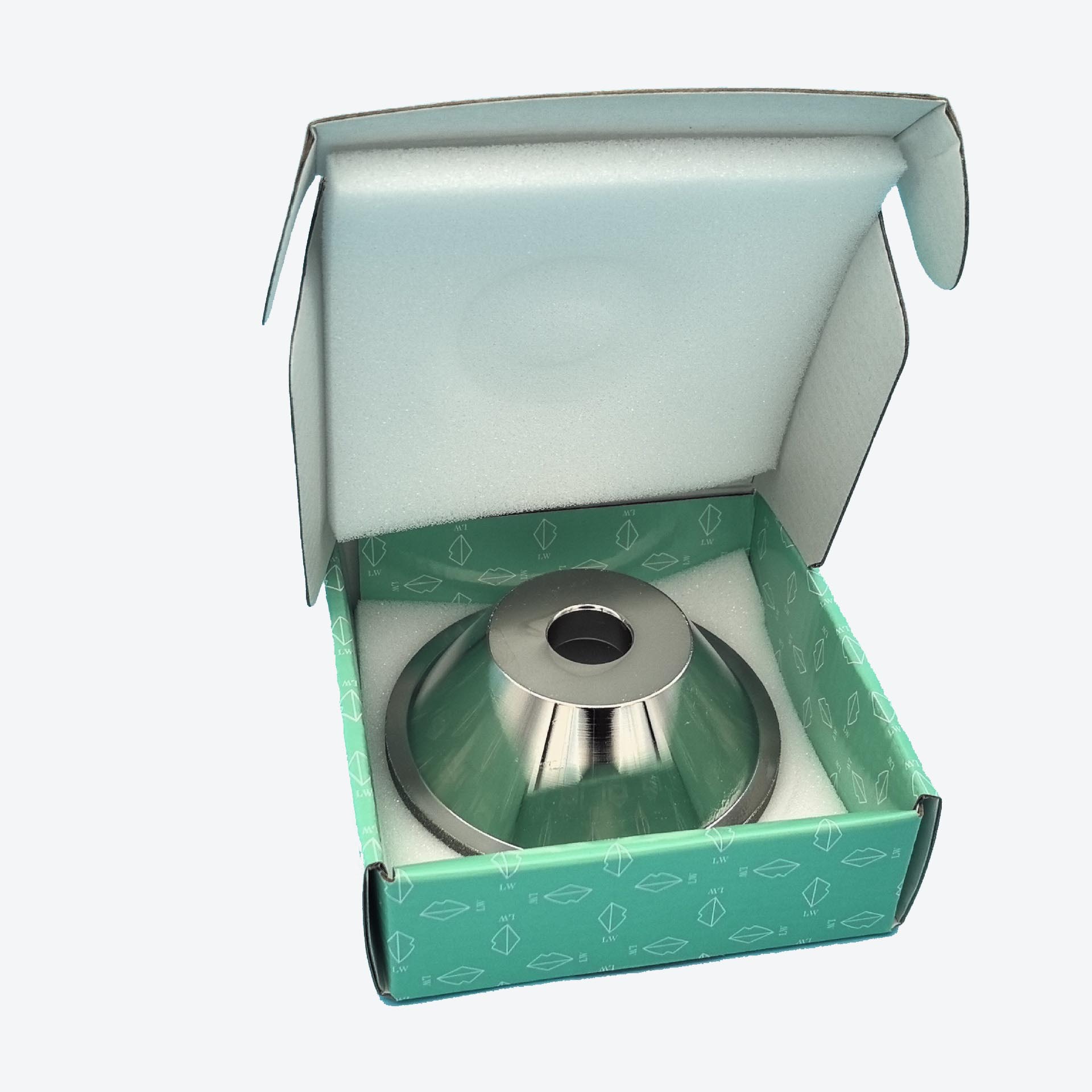 Electroplated diamond alloy bowl-shaped grinding wheel