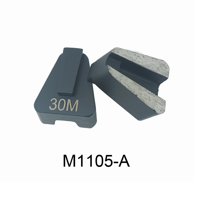 Metal floor polishing pad