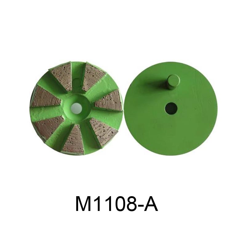 Metal floor polishing pad