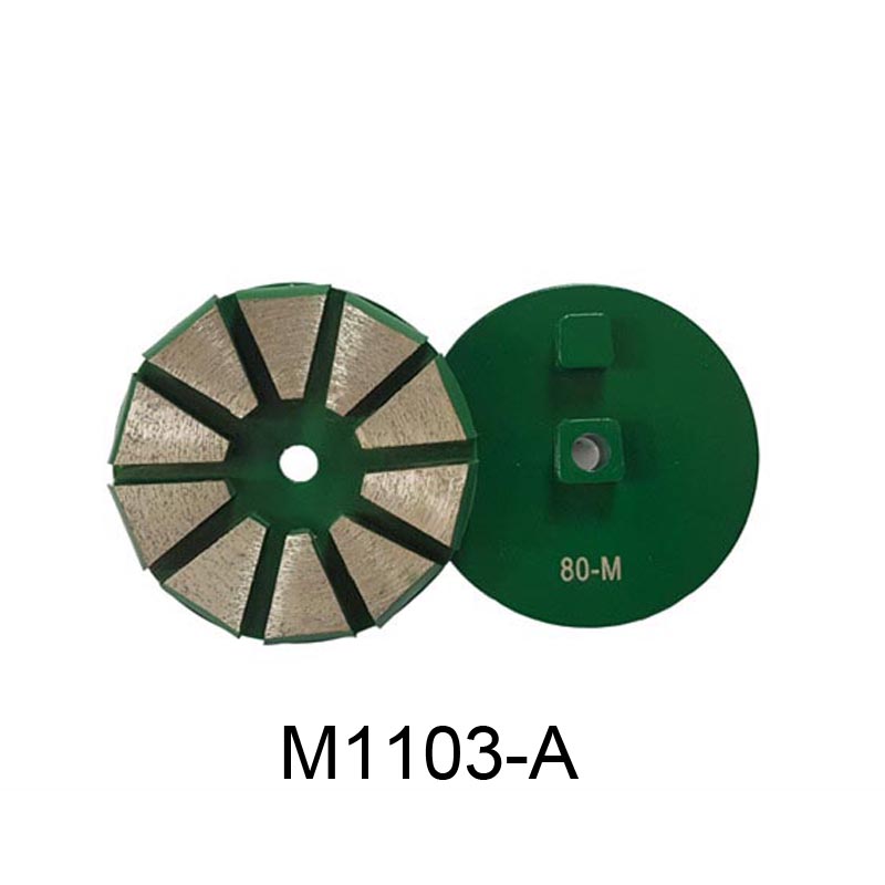 Metal floor polishing pad