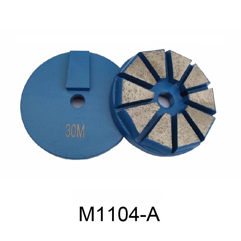 Metal floor polishing pad